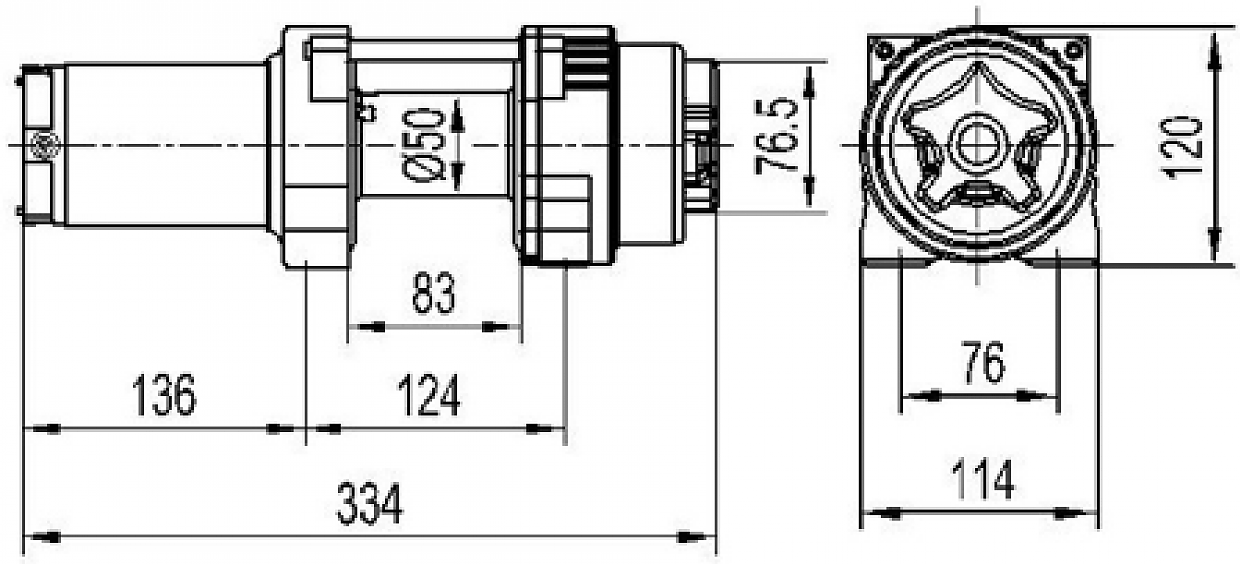 Лебедка для квадроцикла ATV Master Winch X3000 S