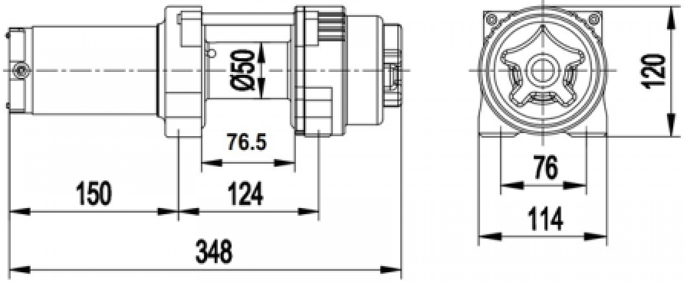 Лебедка для квадроцикла ATV Master Winch X4000 S