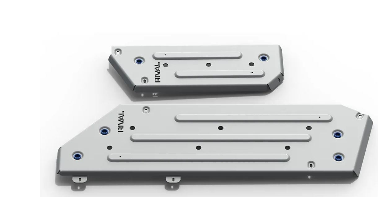 Защита бака алюминиевая силовая 6 мм Rival для Toyota Land Cruiser 300 2021+  Защита бака алюминиевая силовая 6 мм Rival для Toyota Land Cruiser 300 2021+