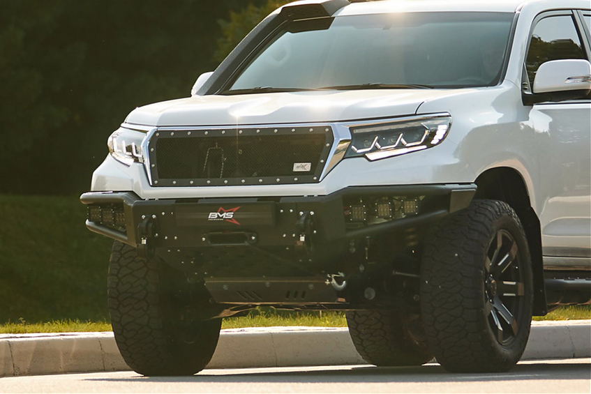 Бампер силовой передний BMS ALFA  для Toyota Land Cruiser Prado 150 2018-2023