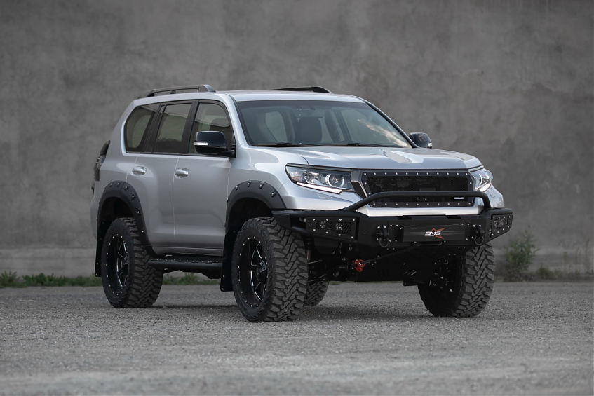 Бампер силовой передний BMS ALFA  для Toyota Land Cruiser Prado 150 2018-2023