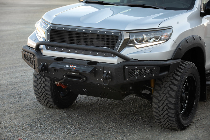 Бампер силовой передний BMS ALFA  для Toyota Land Cruiser Prado 150 2018-2023