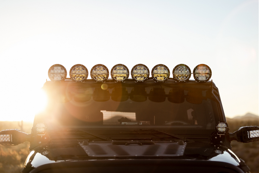 Светодиодные фары Rigid   360 Серия 6″ Водительский свет – Белая Подсветка (Пара)